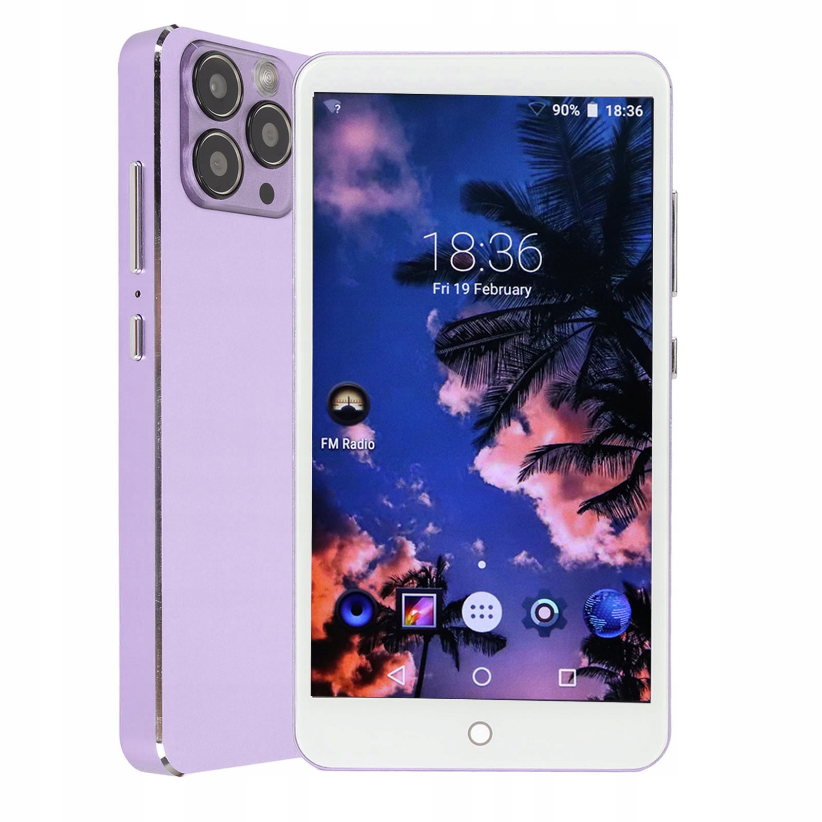 Prenosný MP4 Bluetooth Prehrávač 5.0" Obrazovka 1 Gb 8 Gb Ips Hd Fialová