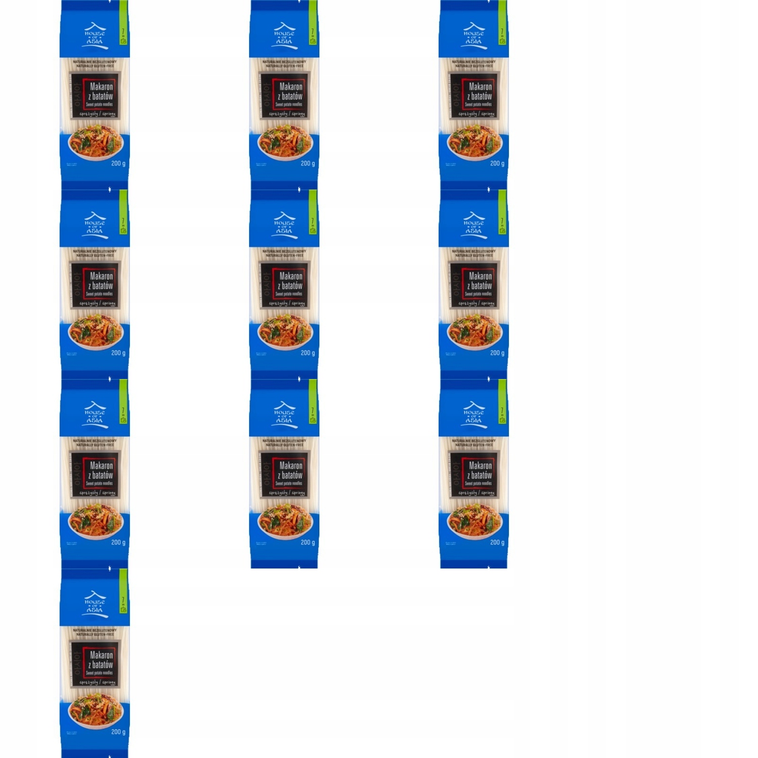 10x 200g House Of asia makaron z batatów Karton