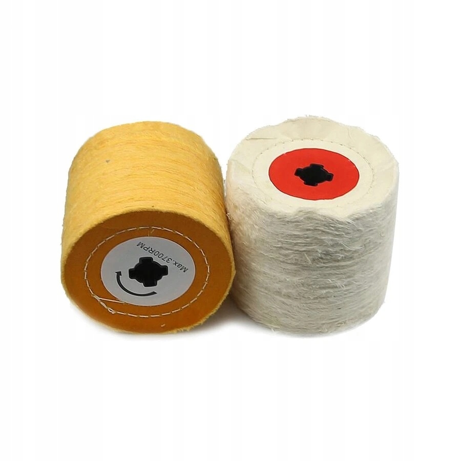 Leštící váleček 120 mm 10 mm 19 mm bavlna žlutý