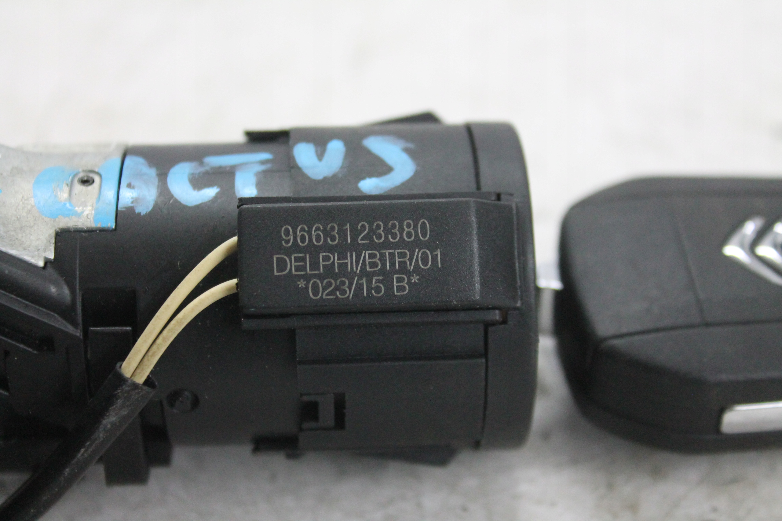 ignition key KOMPLET 9663123380 C4 CACTUS 14