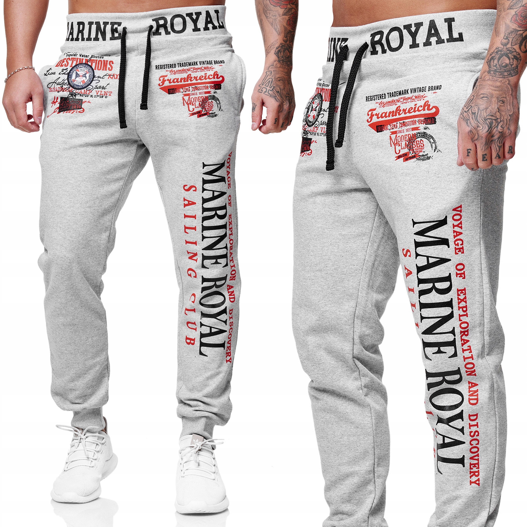 

Spodnie Dresowe Fitness Athletic Gym Royal