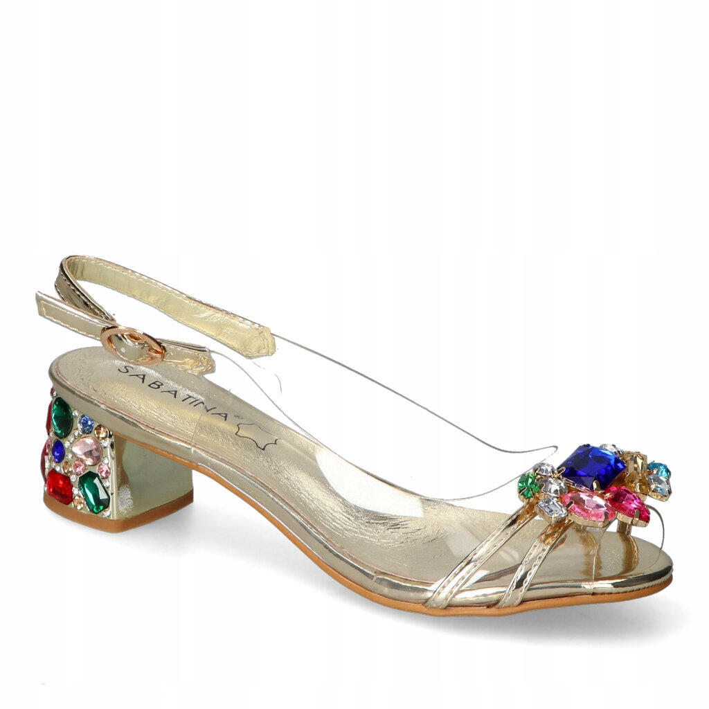 Sandály Sabatina 660-1 Zlaté 36