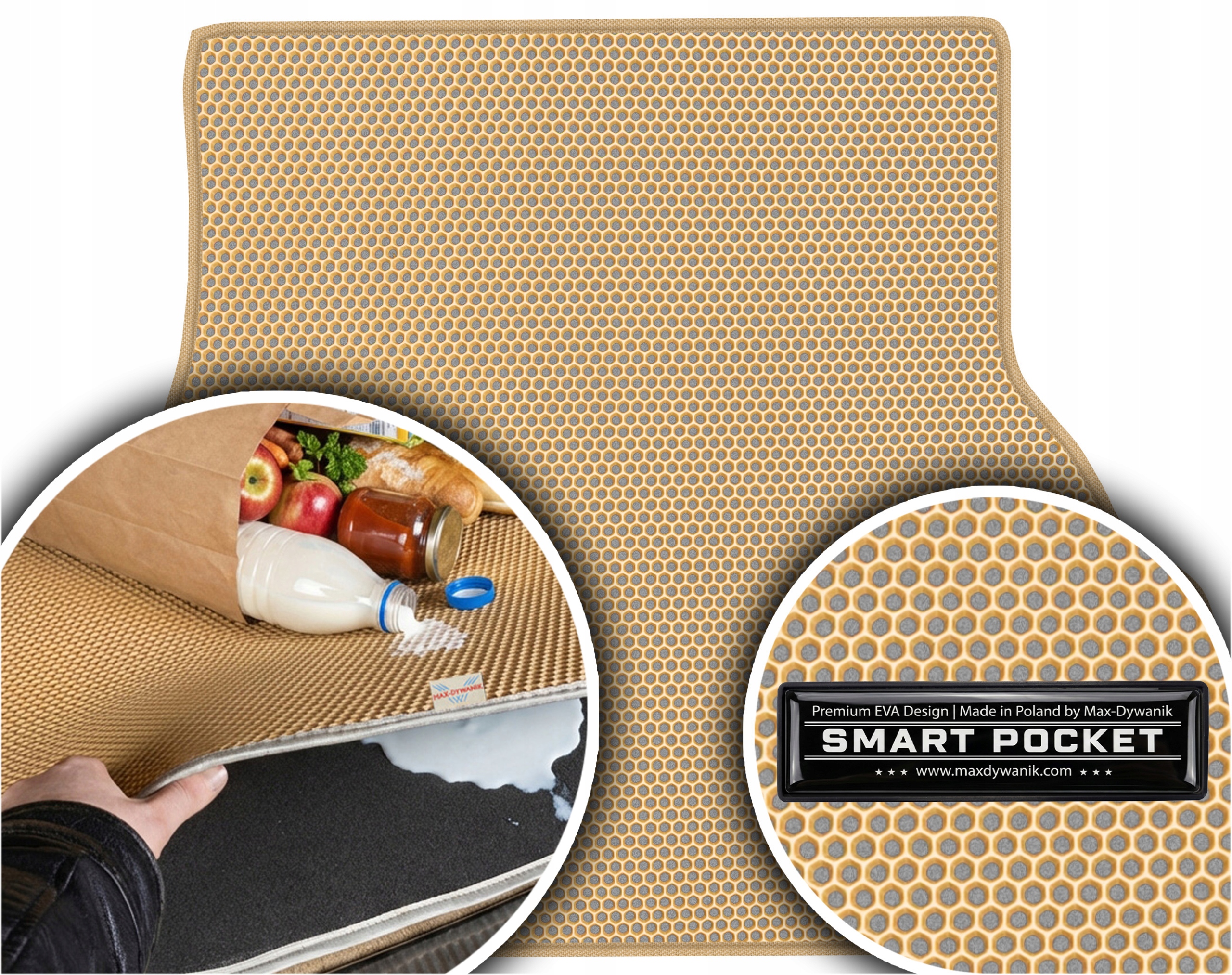 Toyota Avensis I Sedan 1998-2003 Vložka batožinového priestoru Eva Smart Pocket Béžová