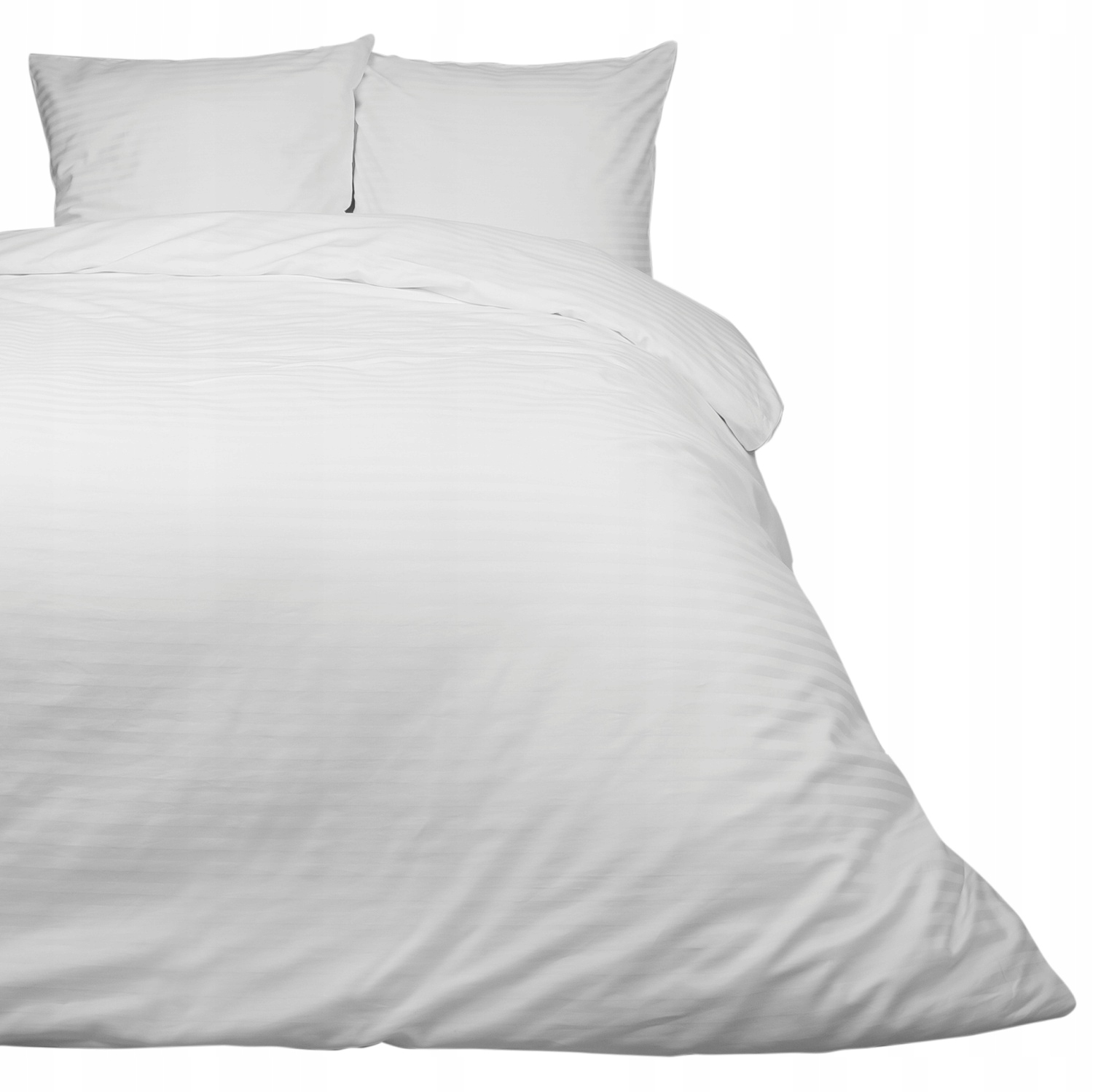 Posteľná Bielizeň bavlnená saténová damašková 180x200 biela