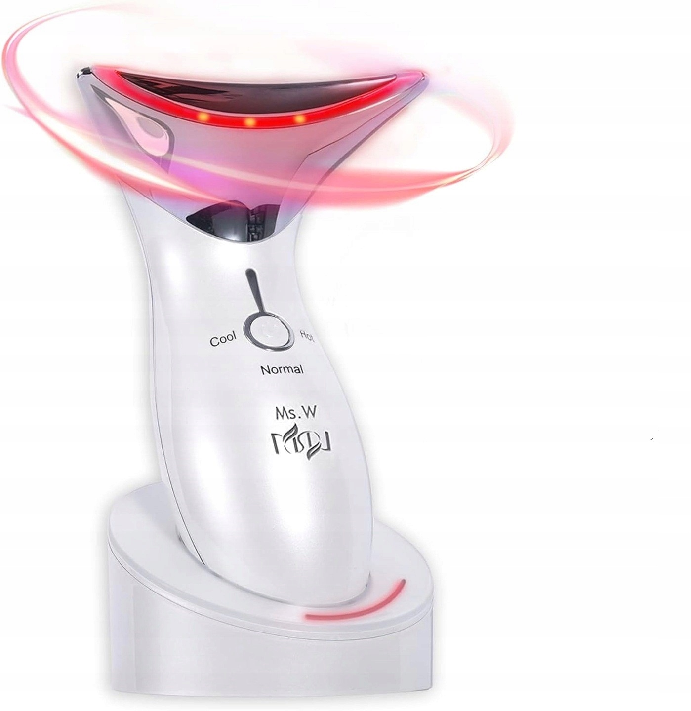 Termický Masážní Přístroj Na Obličej, Přístroj Na Horkou Masáž Ms.w Sonic Bílý
