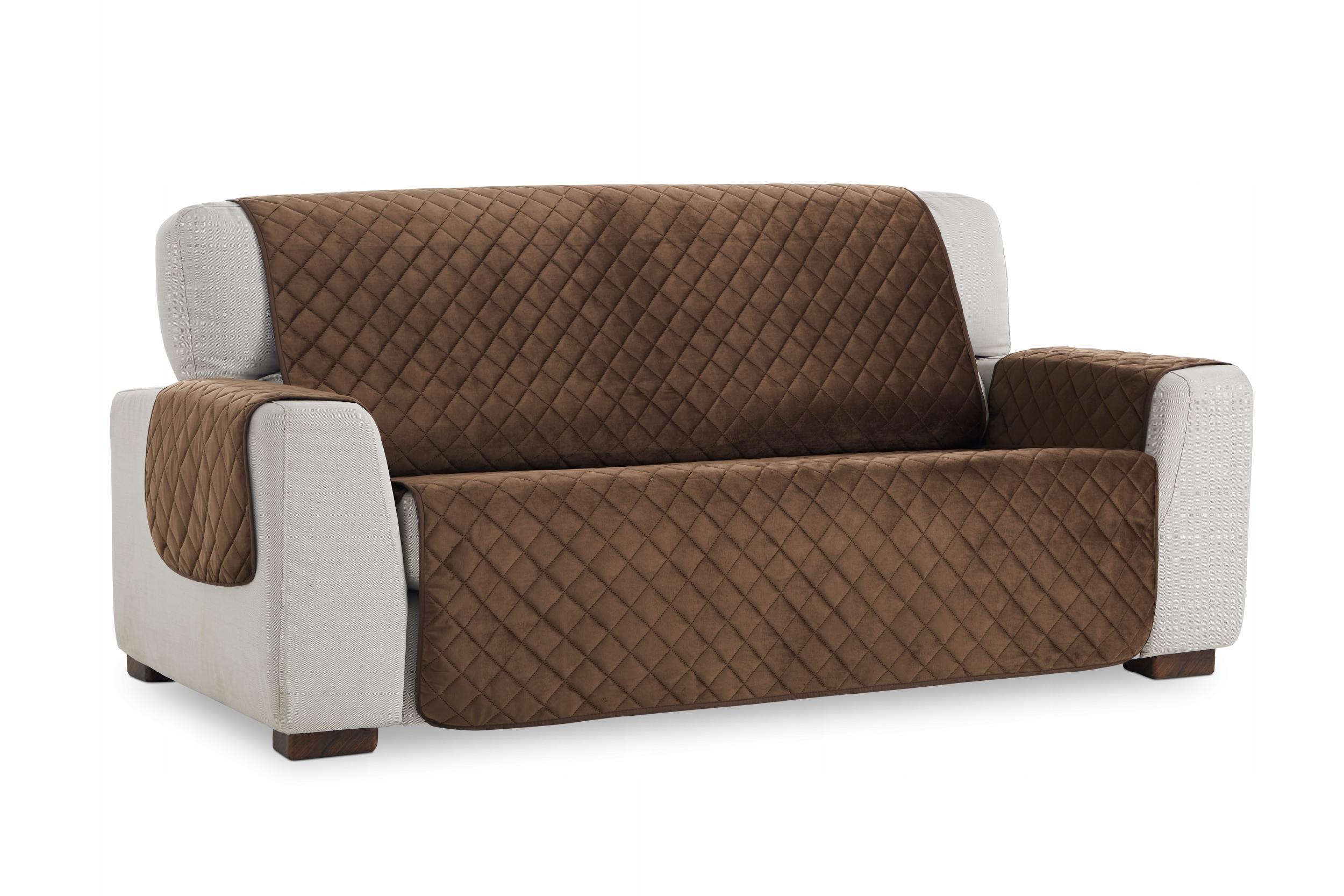 Přehoz na pohovku, velurový chránič na třímístnou pohovku plus 180 cm prošívaná