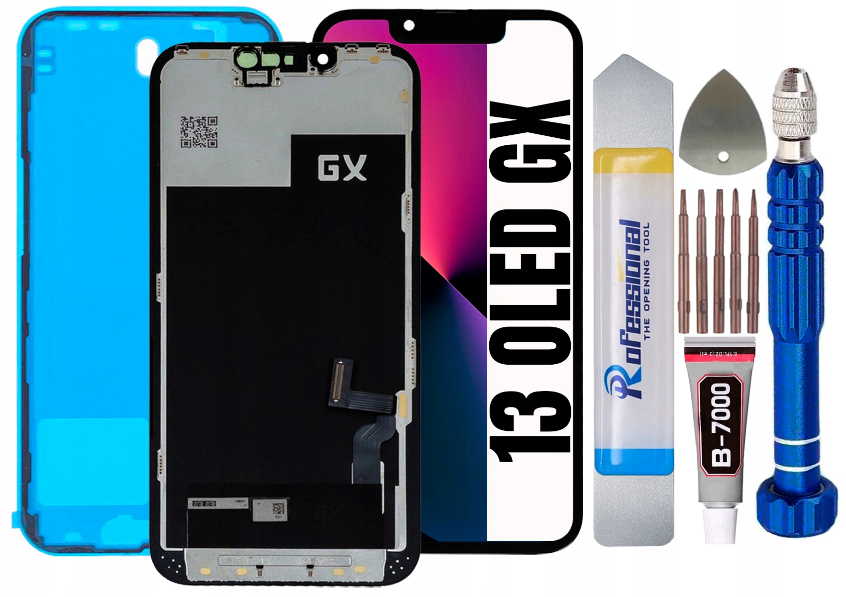 Displej Pro Iphone 13 Oled Gx LCD Displej Těsnění