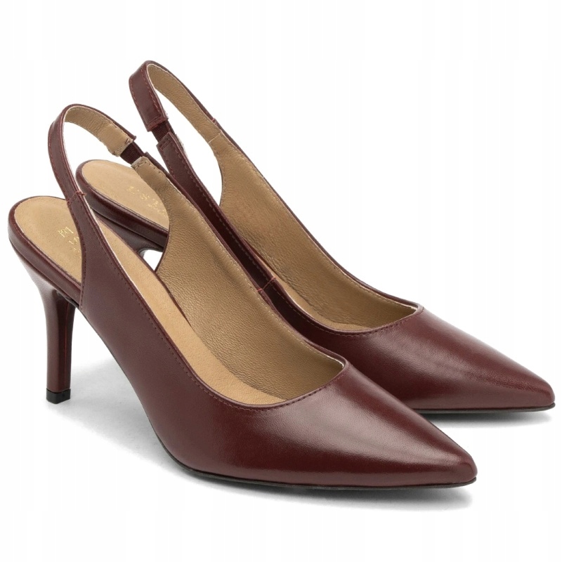 Dámské lodičky s odkrytou patou Ryłko 8ZES6_T5 __jhf kůže VEL..39