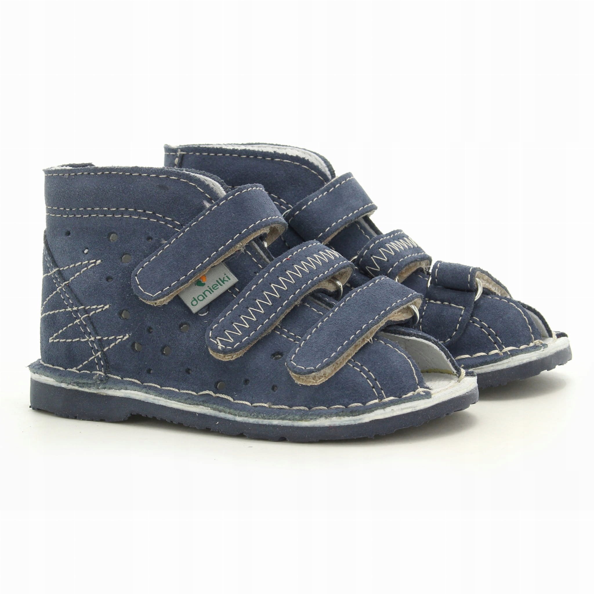 Danielki jeans sandały profilaktyczne, kapcie dziecięce R 18