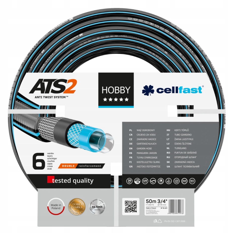 

Wąż ogrodowy Cellfast ATS2 Tm 3/4'' 50m