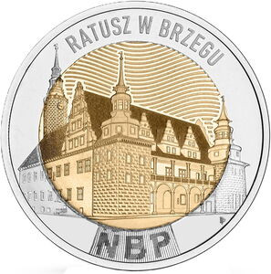 5 zł 2025 Ratusz w Brzegu Mennicza (UNC)