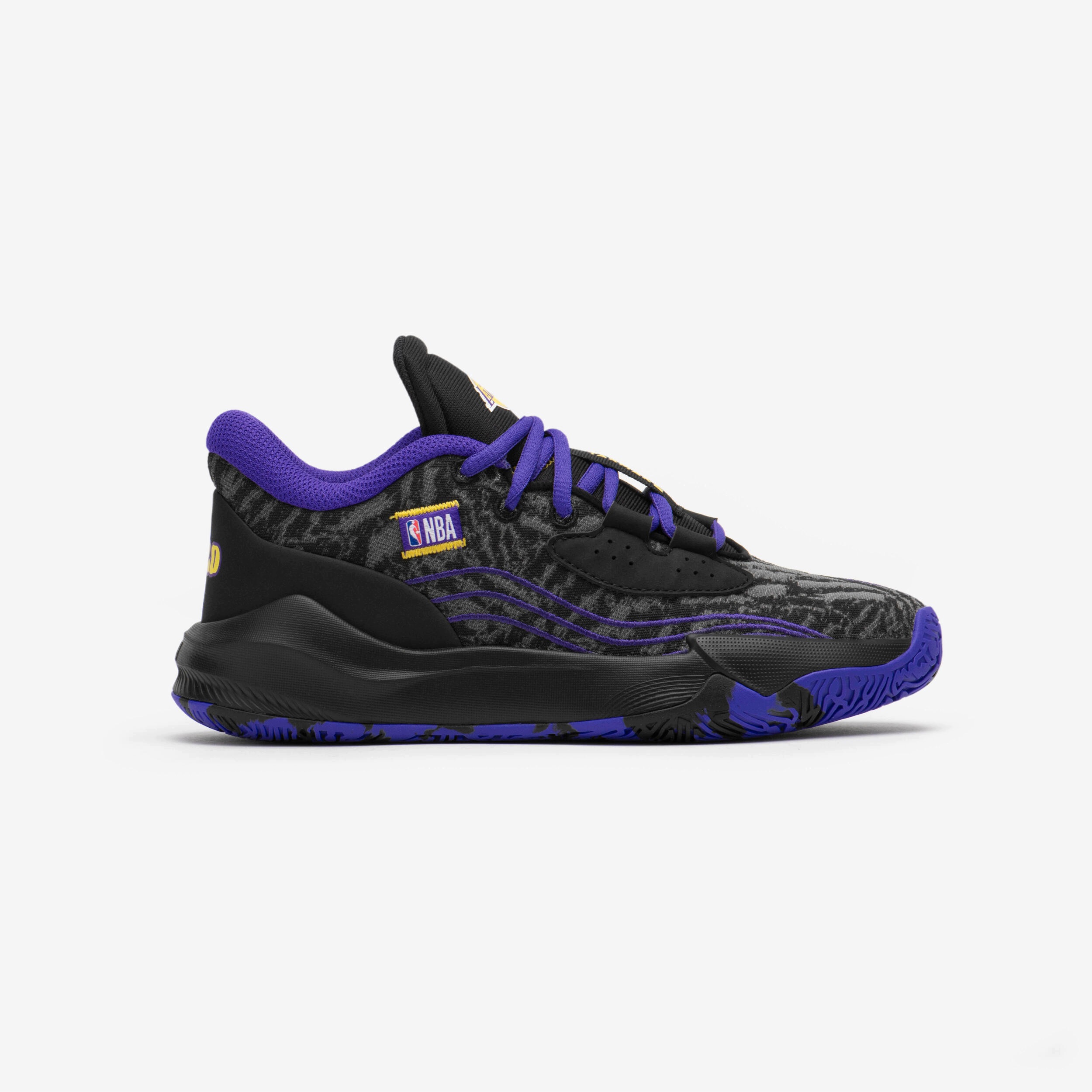 Buty do koszykówki dla mężczyzn i kobiet Tarmak Nba Fast 900 Low-1 Lakers