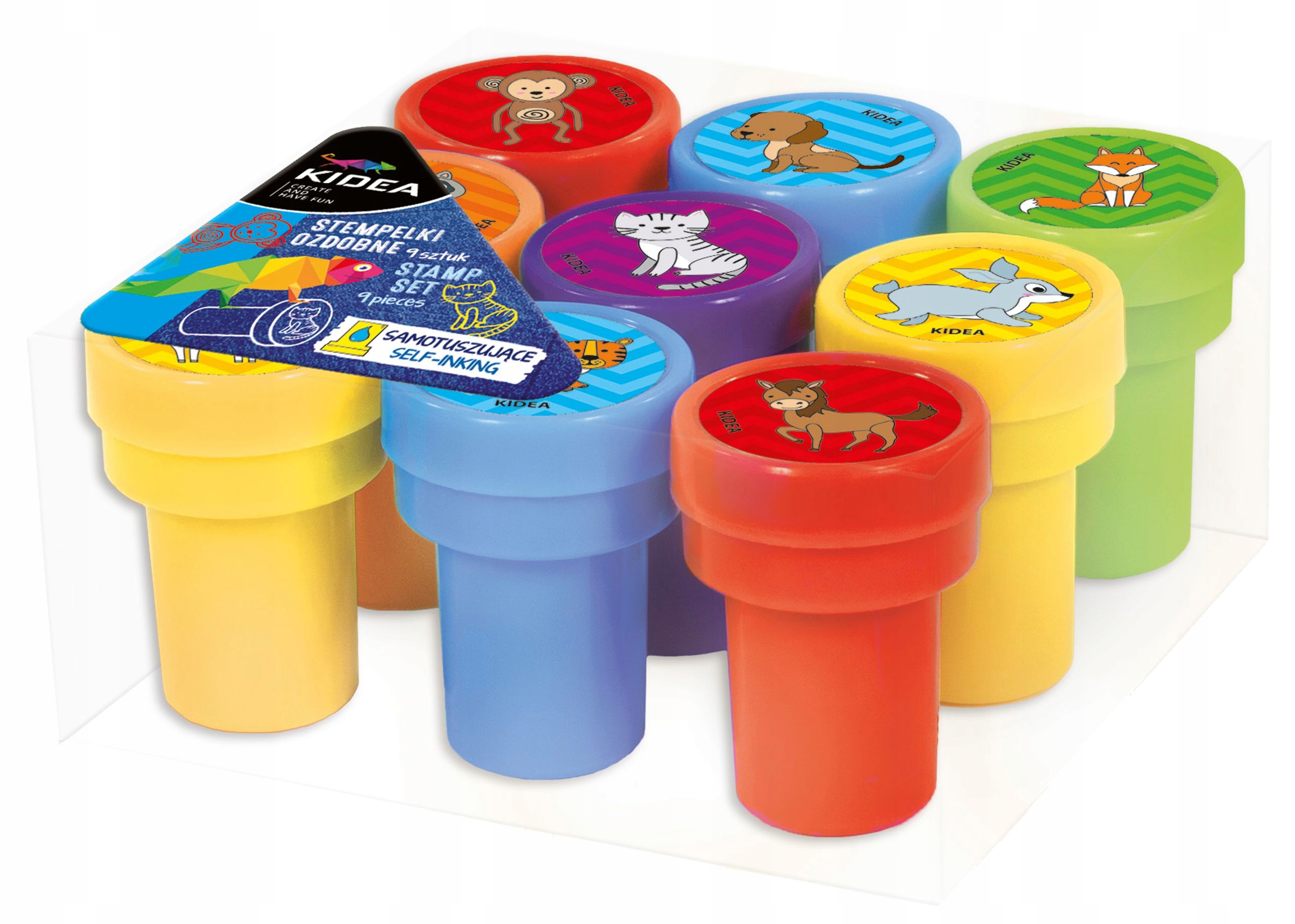 STEMPLE PIECZĄTKI DLA DZIECI zwierzątka KIDEA Bohater / Bajka brak