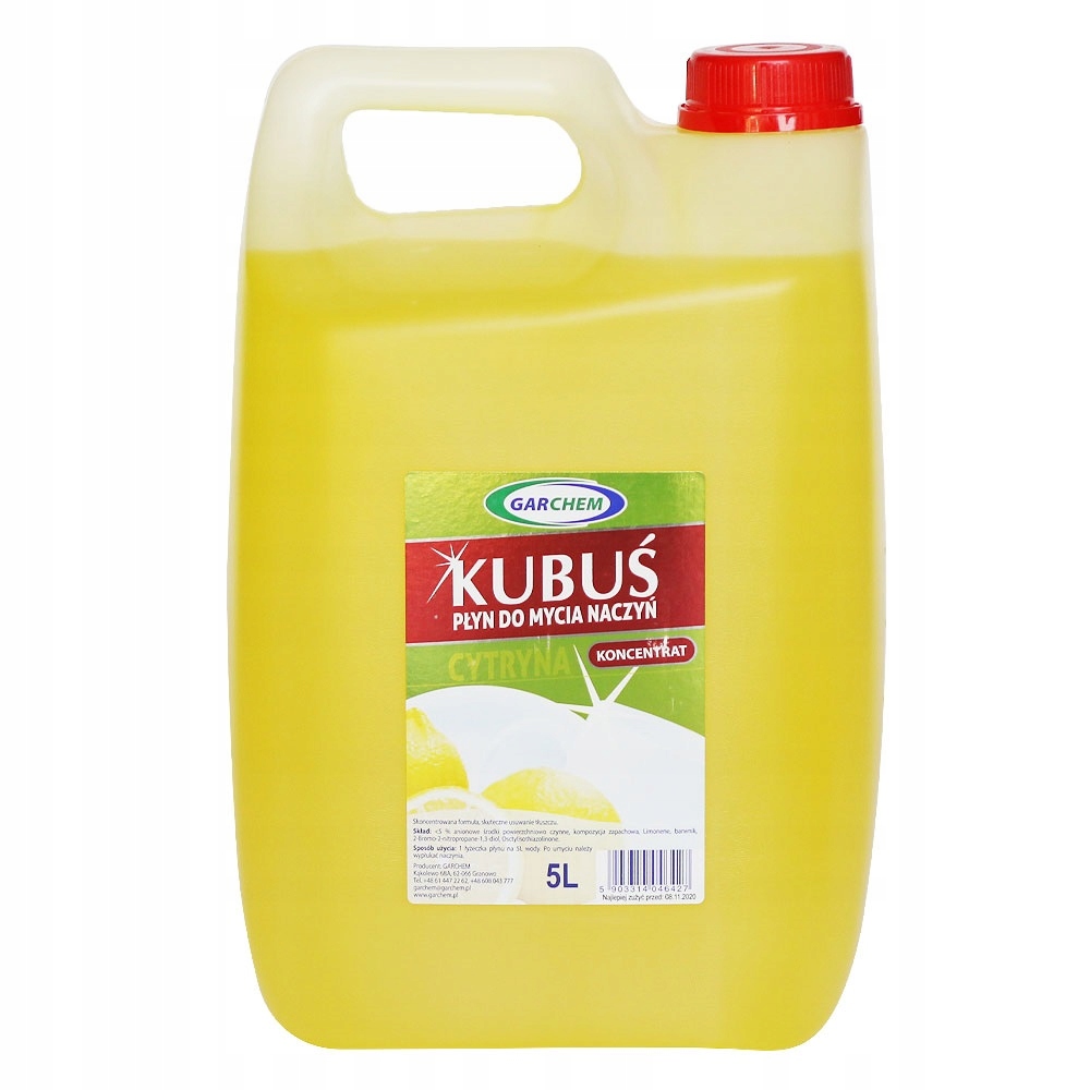 

Płyn Do Naczyń Kubuś 5L Cytrynowy a1szt