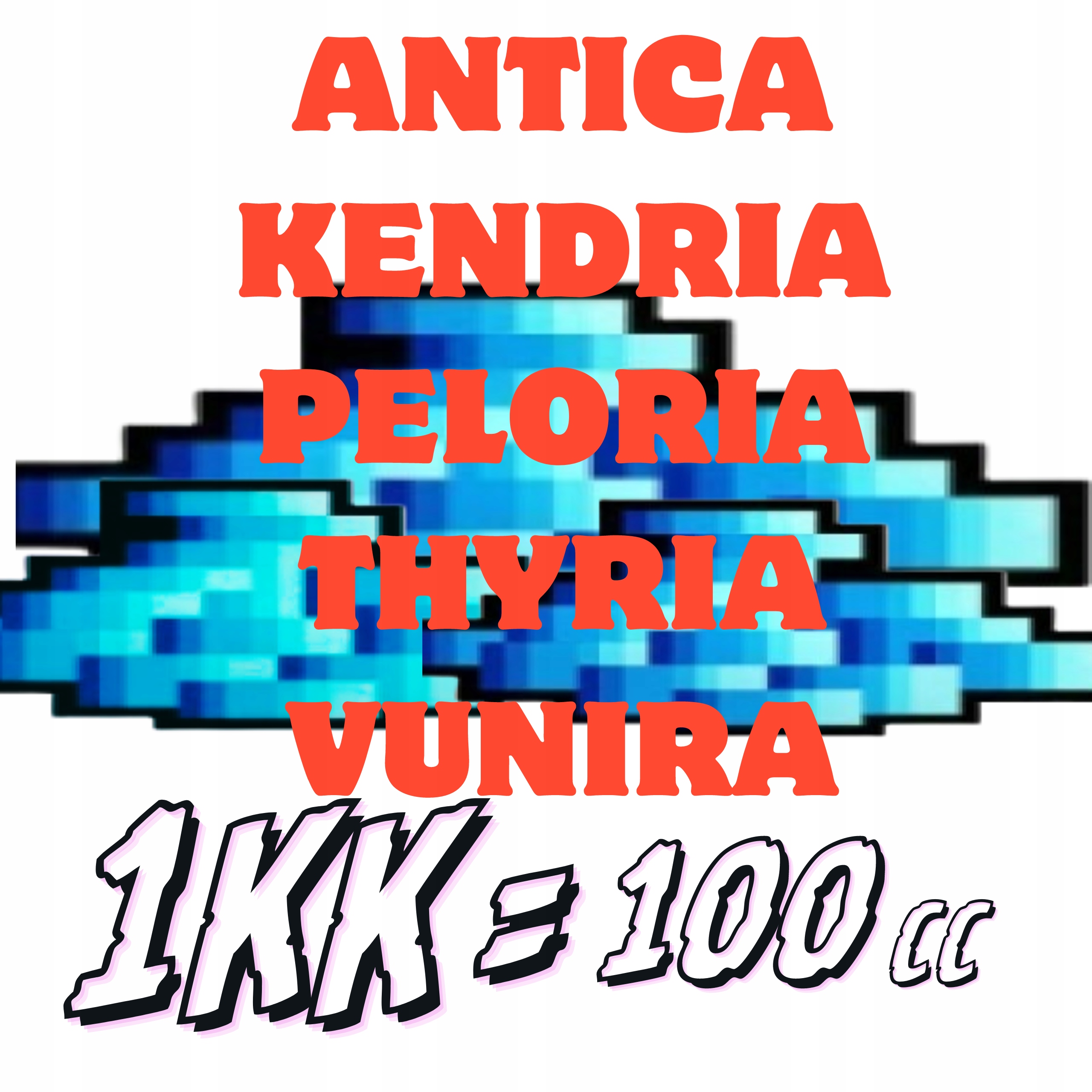 Tibia 1kk 100cc ANTICA KENDRIA PELORIA THYRIA VUNIRA ekspress