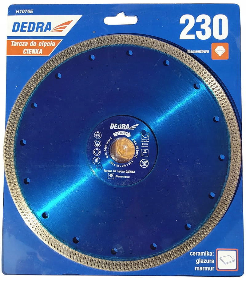 

Tarcza diamentowa 230x25,4mm cienka cięcia marmuru