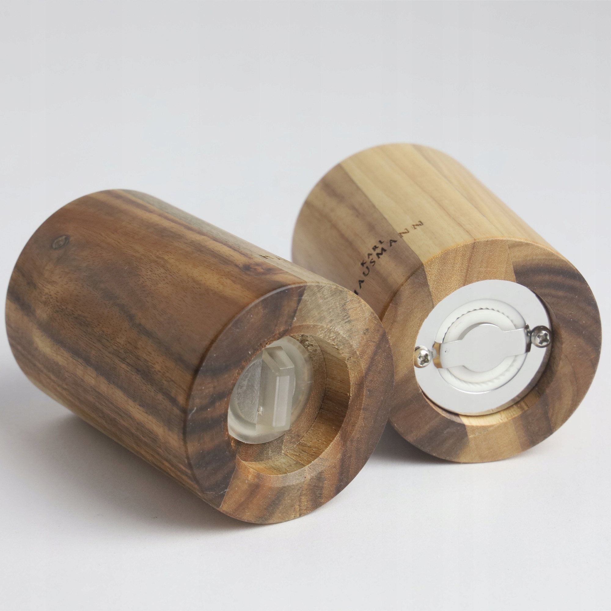 ZESTAW RĘCZNYCH MŁYNKÓW DO MIELENIA SOLI PIEPRZU PRZYPRAW DREWNIANE