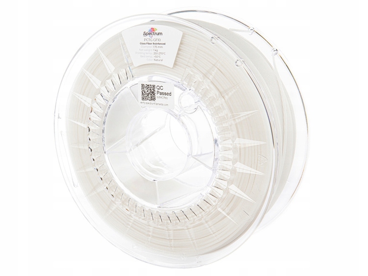 Spectrum Filaments Pctg GF10 1,75mm 1kg Biely Natural