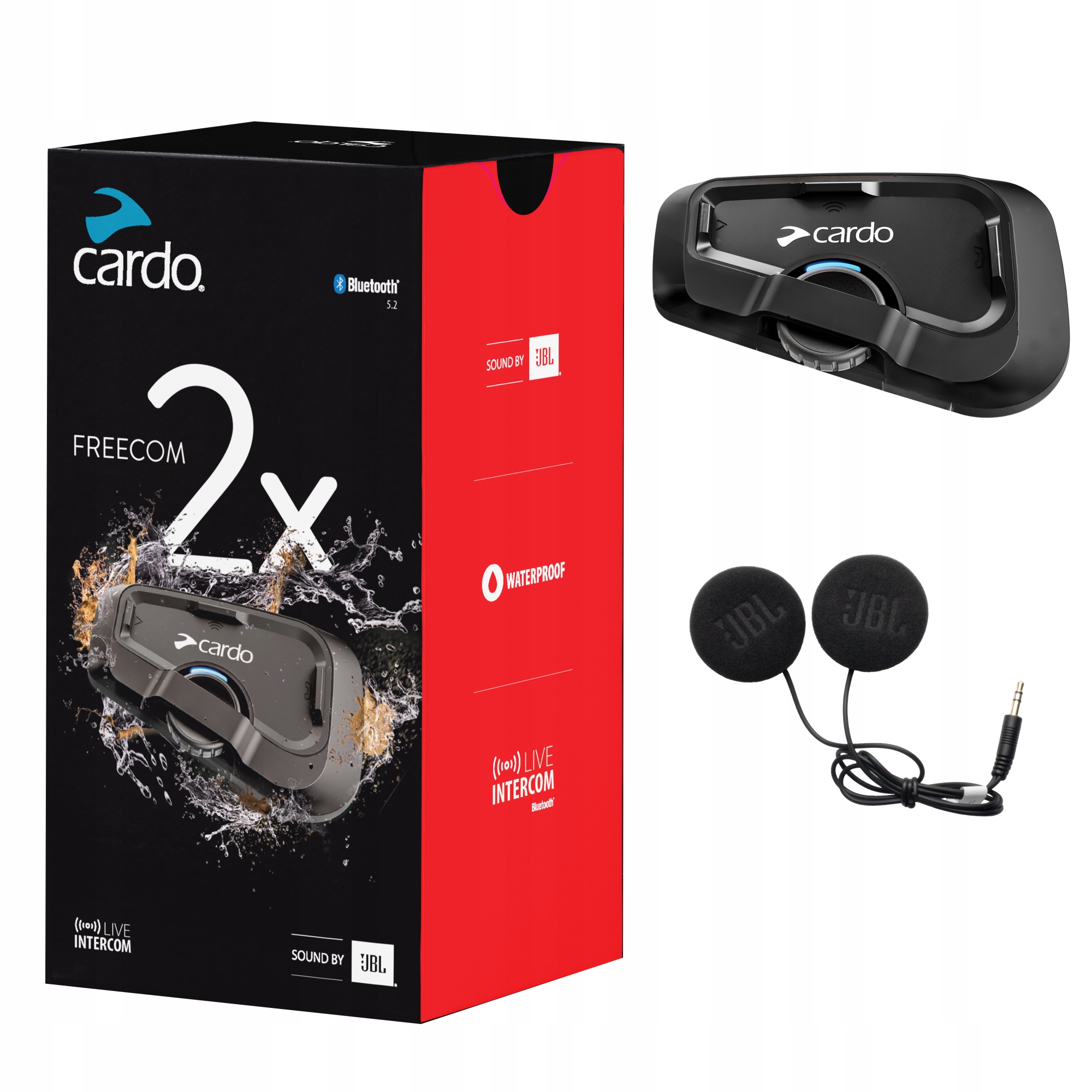 

Interkom motocyklowy Cardo Freecom 2X 1 Zestaw Jbl