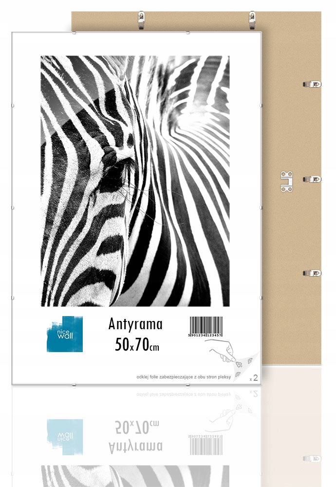 

Antyrama plexi B2 50x70 cm na plakaty i zdjęcia