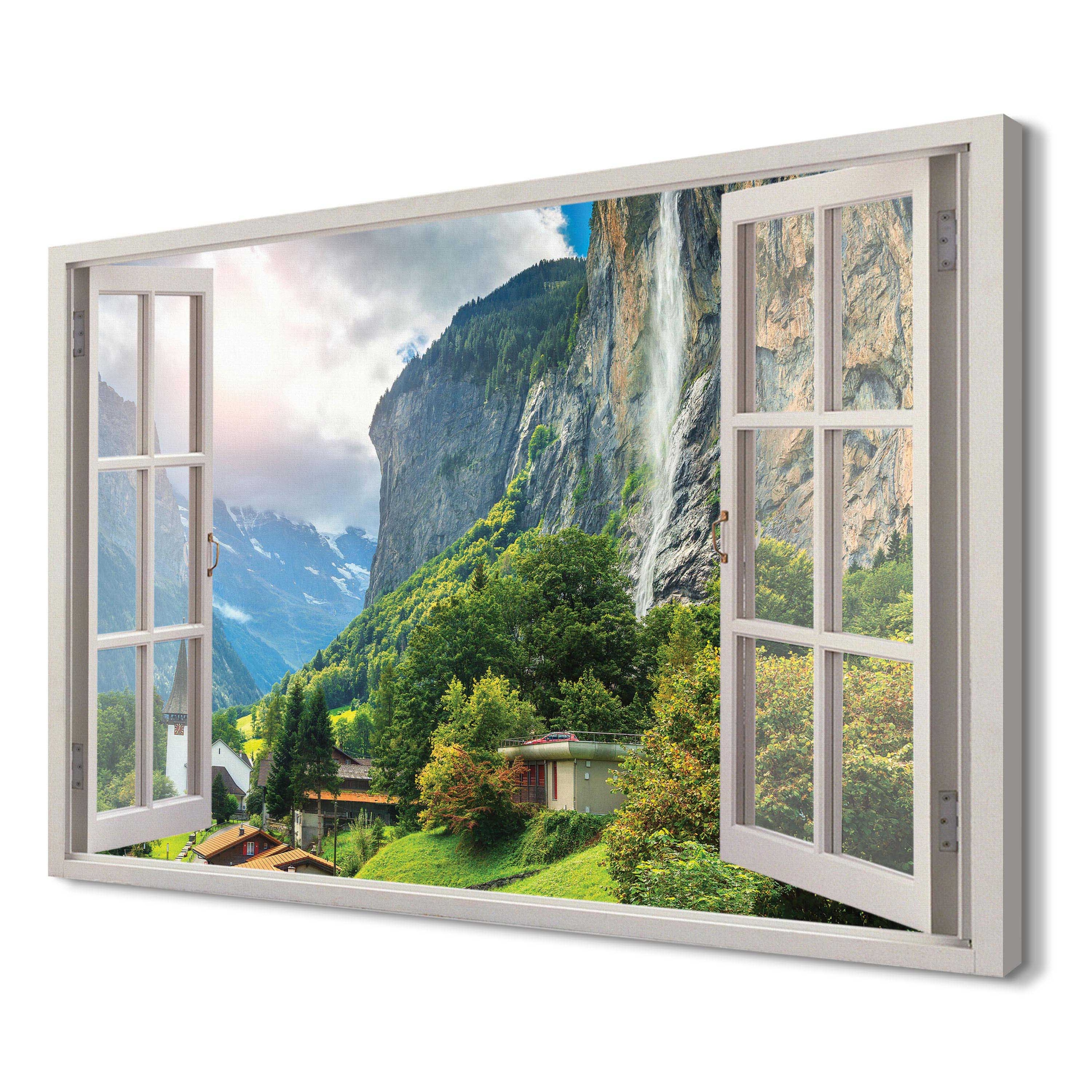 

Wieś alpejska Canvas 3d 120x80 ścienny do sypialni