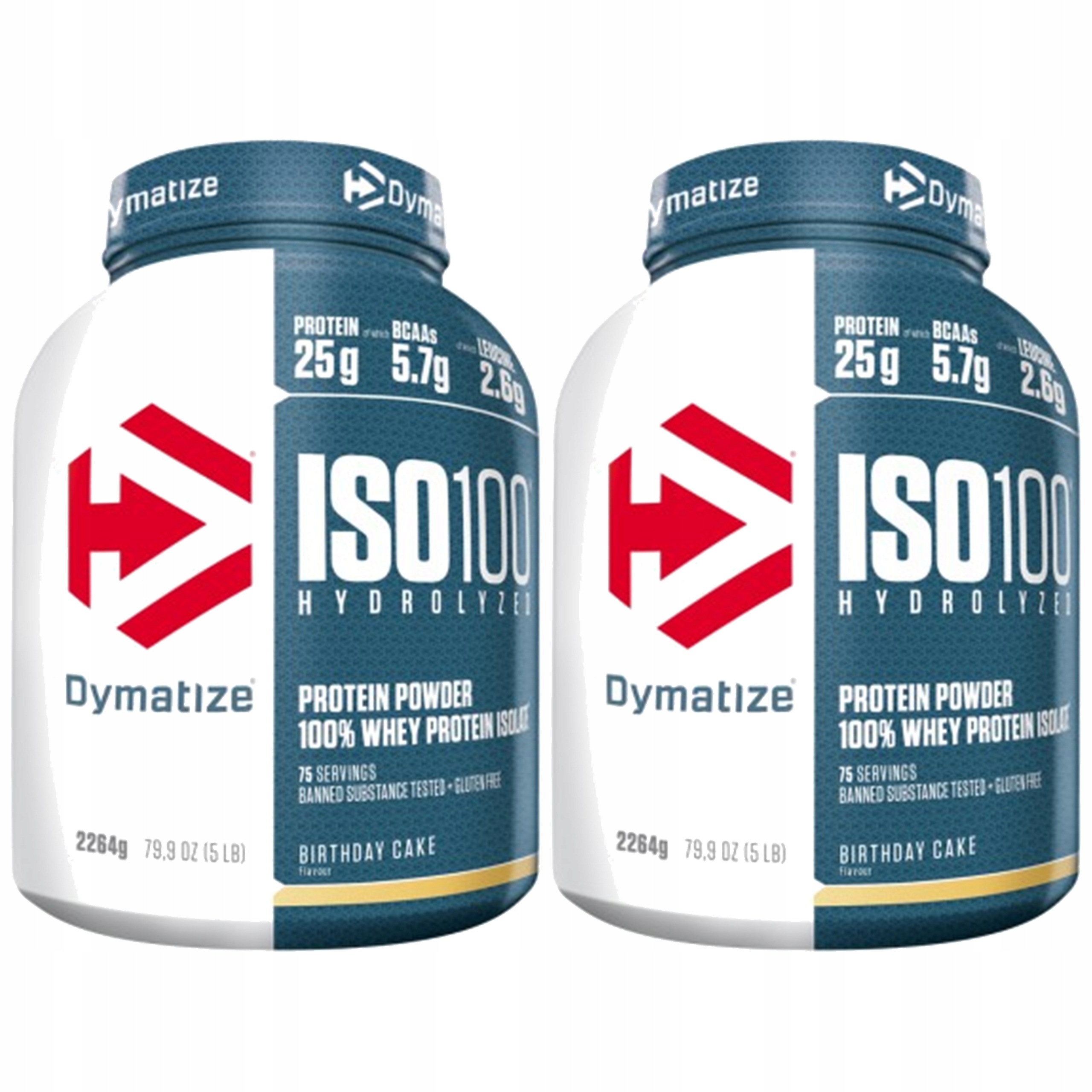 2x Izolát Hydrolyzát Wpi Wph 2264 g Svaly Síla Bcaa Dymatize Iso