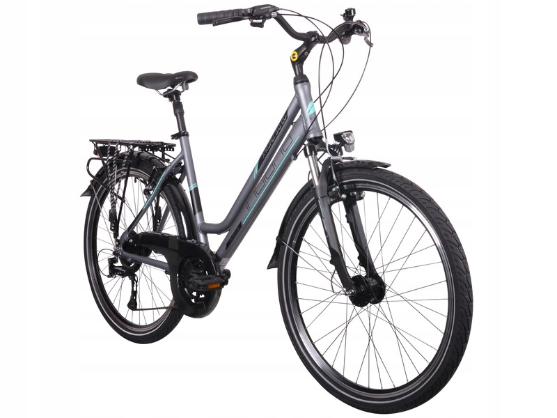 Rower trekkinowy Indiana X-Road 3.0 D15 26 cali damski Grafitowy