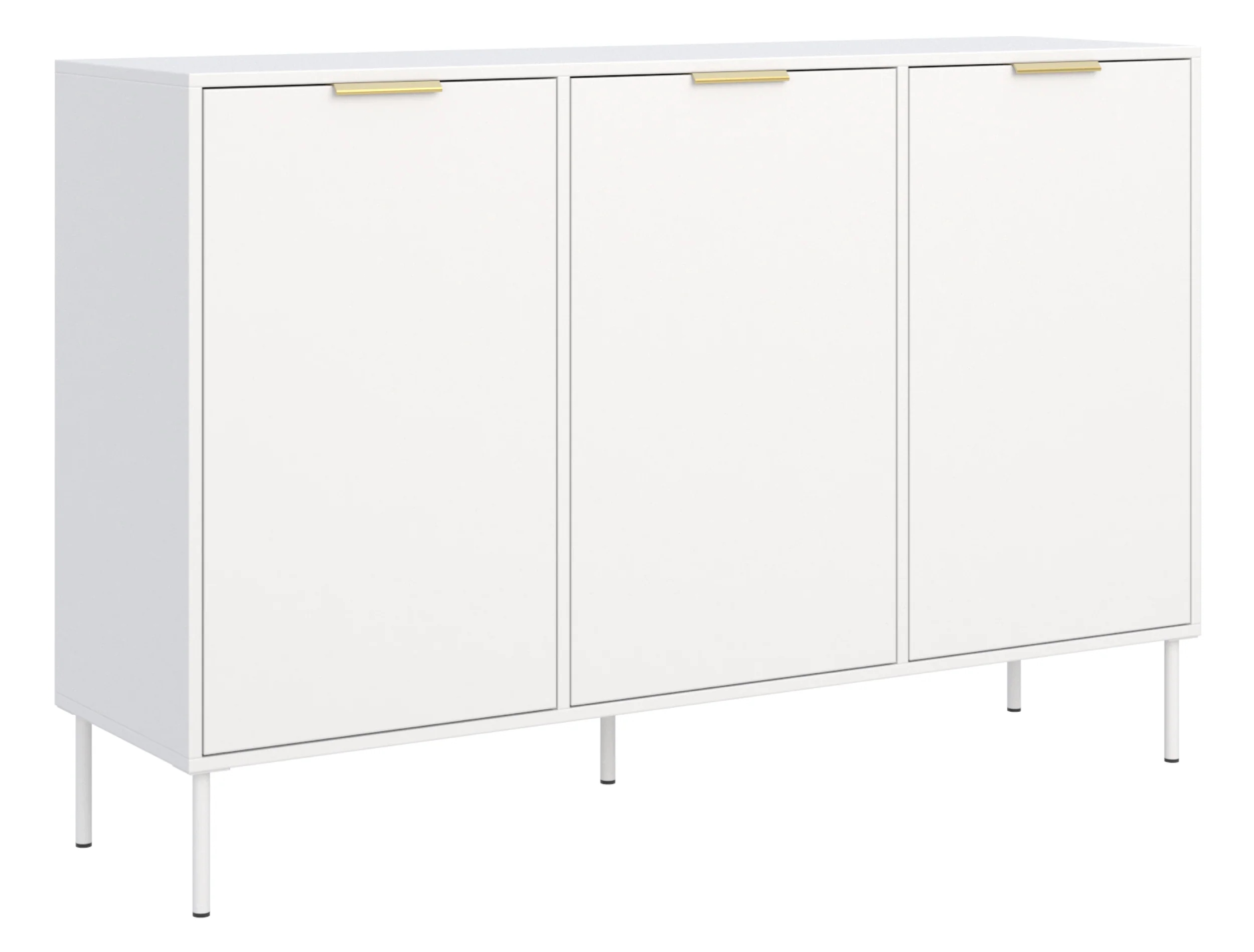 Třídveřová komoda Vena 150 cm bílá