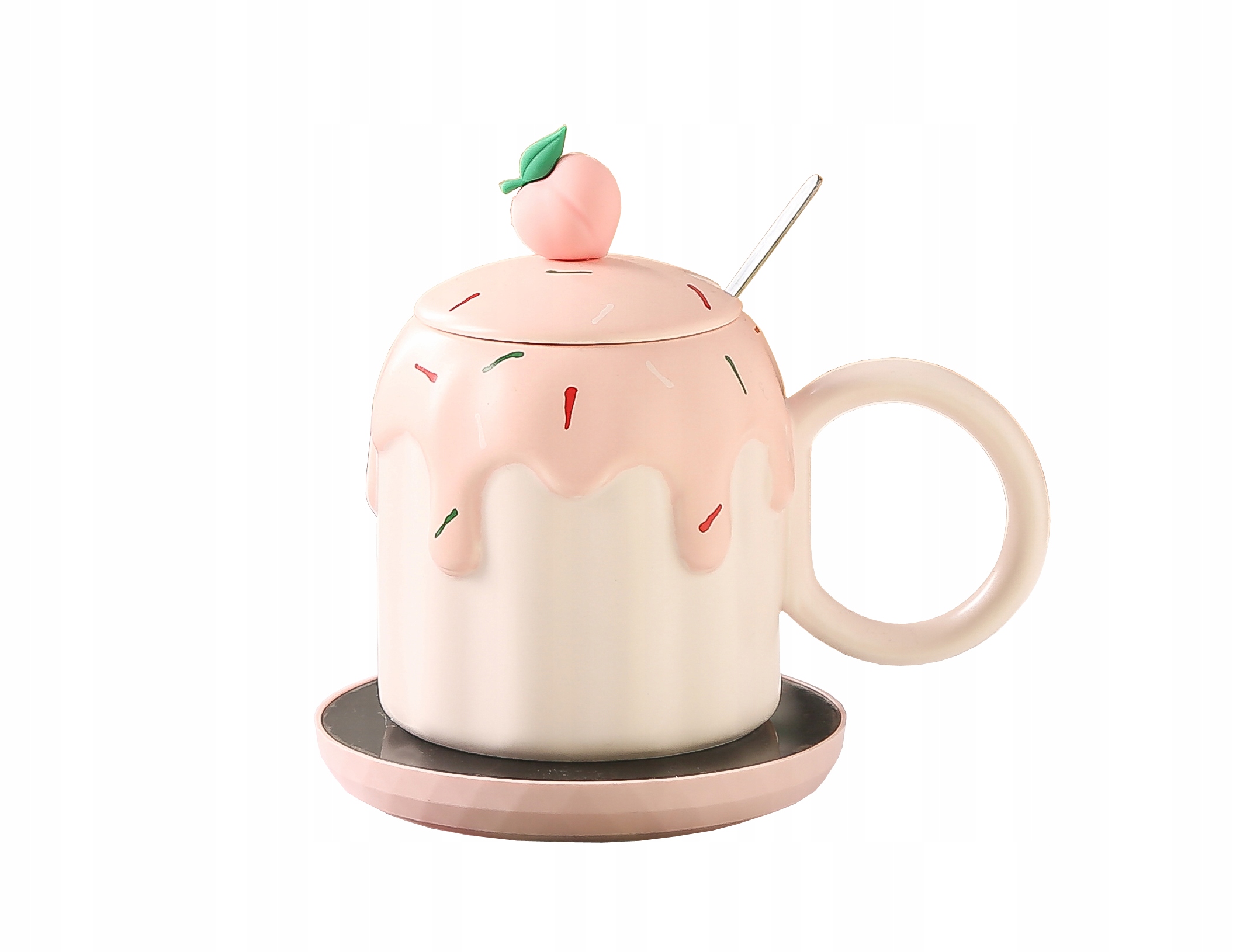 Šálek Na Kávu A Čaj Ohřívač Usb Lžíce Kabel Dárek Vánoční hrnek