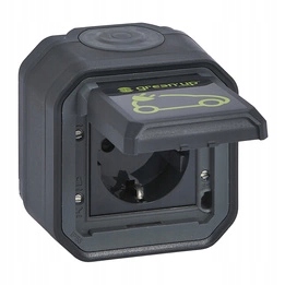 Nové Plexo Zásuvka na nabíjanie elektrických automobilov antracitová Legrand