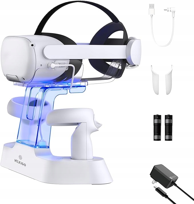 NexiGo Led nabíjecí stanice pro Oculus Quest 2 Elite Strap