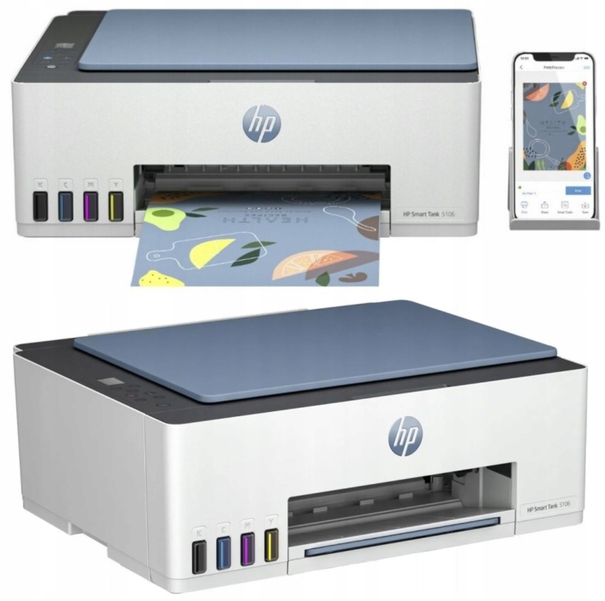 Multifunkční zařízení tiskárna skener Hp AiO Smart Tank 5106 4A8D1A