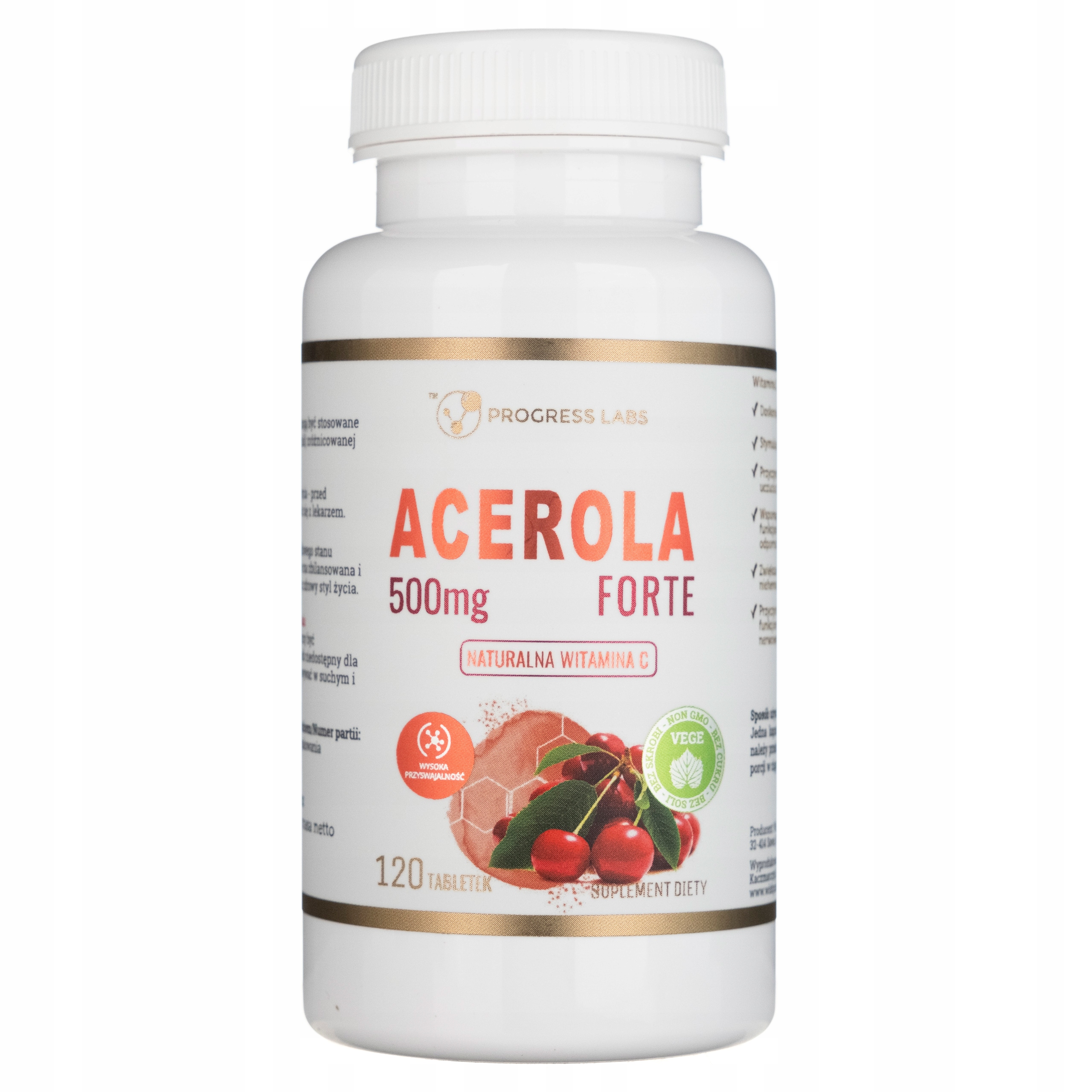 

Acerola Forte 500mg Naturalna Witamina C 120tablet
