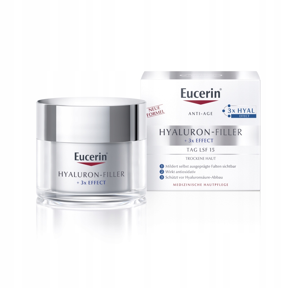 Eucerin Hyaluron-Filler Krem na dzień Spf 15 do suchej skóry , 50 ml