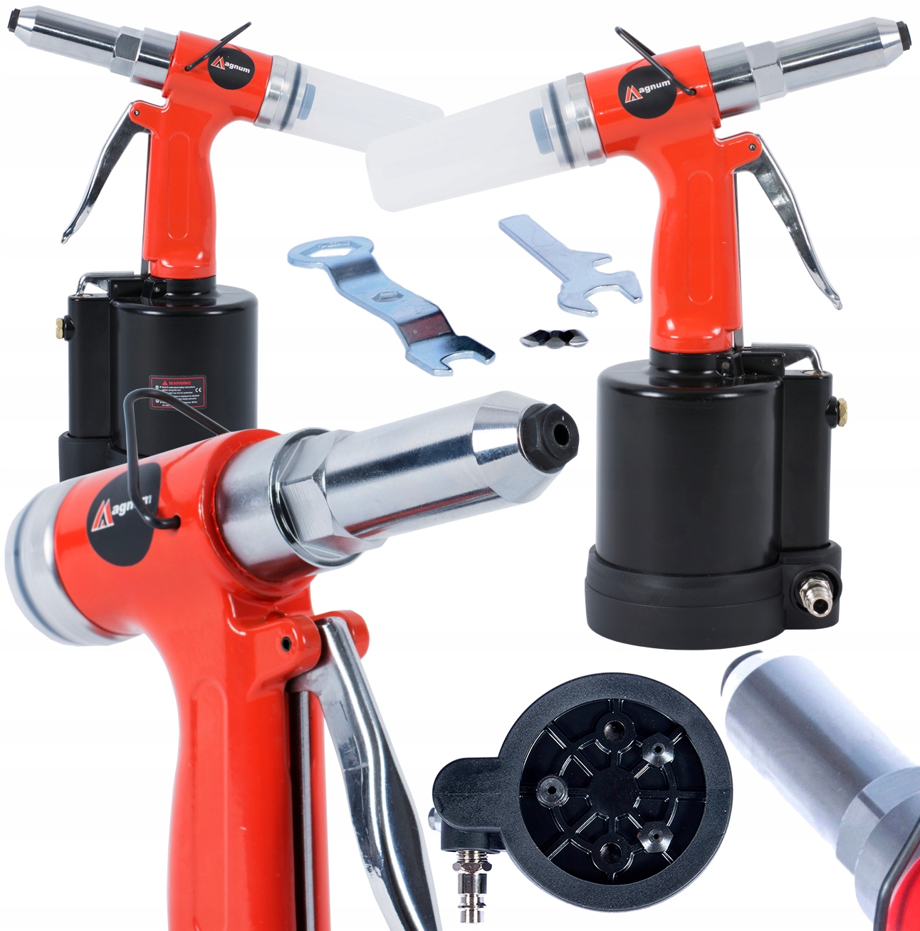 Profesionální Pneumatická Nýtovačka 3,2 – 6,4 MM Magnum SCR-56 Bar 6.3