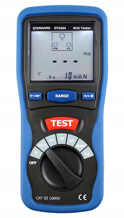 MIERNIK ZABEZPIECZEŃ RÓŻNICOWOPRĄDOWYCH ST-5554