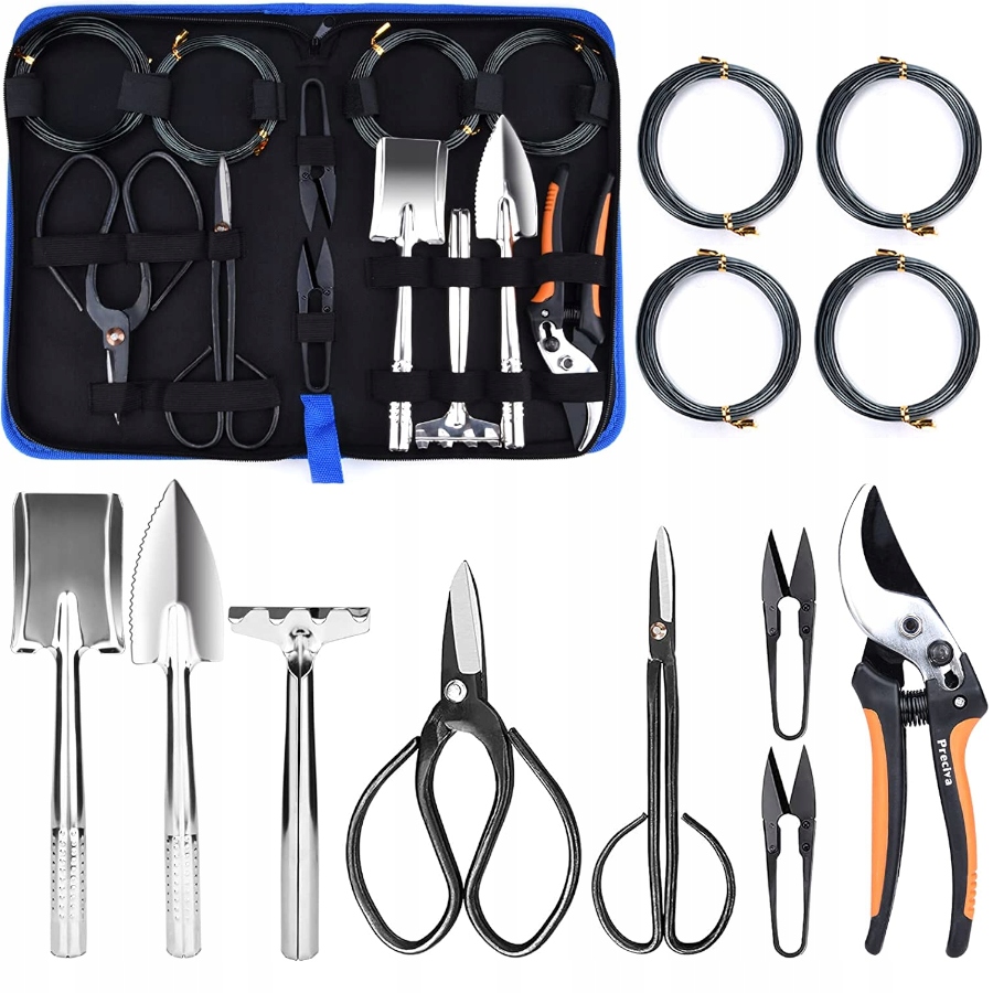 ZESTAW NARZĘDZI OGRODOWYCH BONSAI 13w1 + pokrowiec