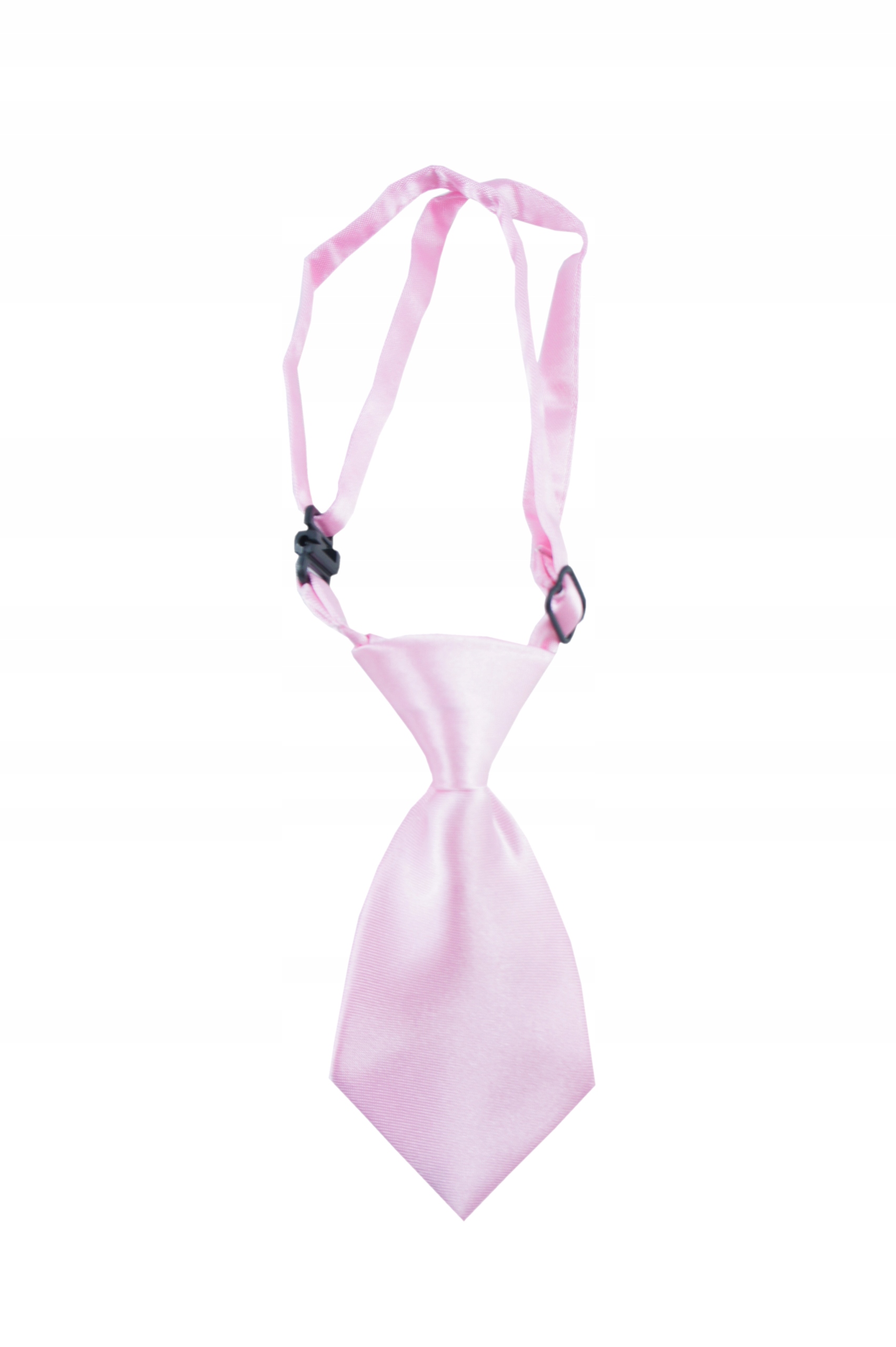 KRAWAT niemowlęcy satynowy na chrzest PUDROWY RÓŻOWY