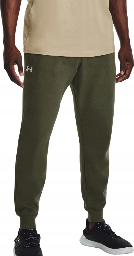 Pánské Kalhoty Under Armour Rival Fleece Joggers Olivové 1379774 390 vel. S