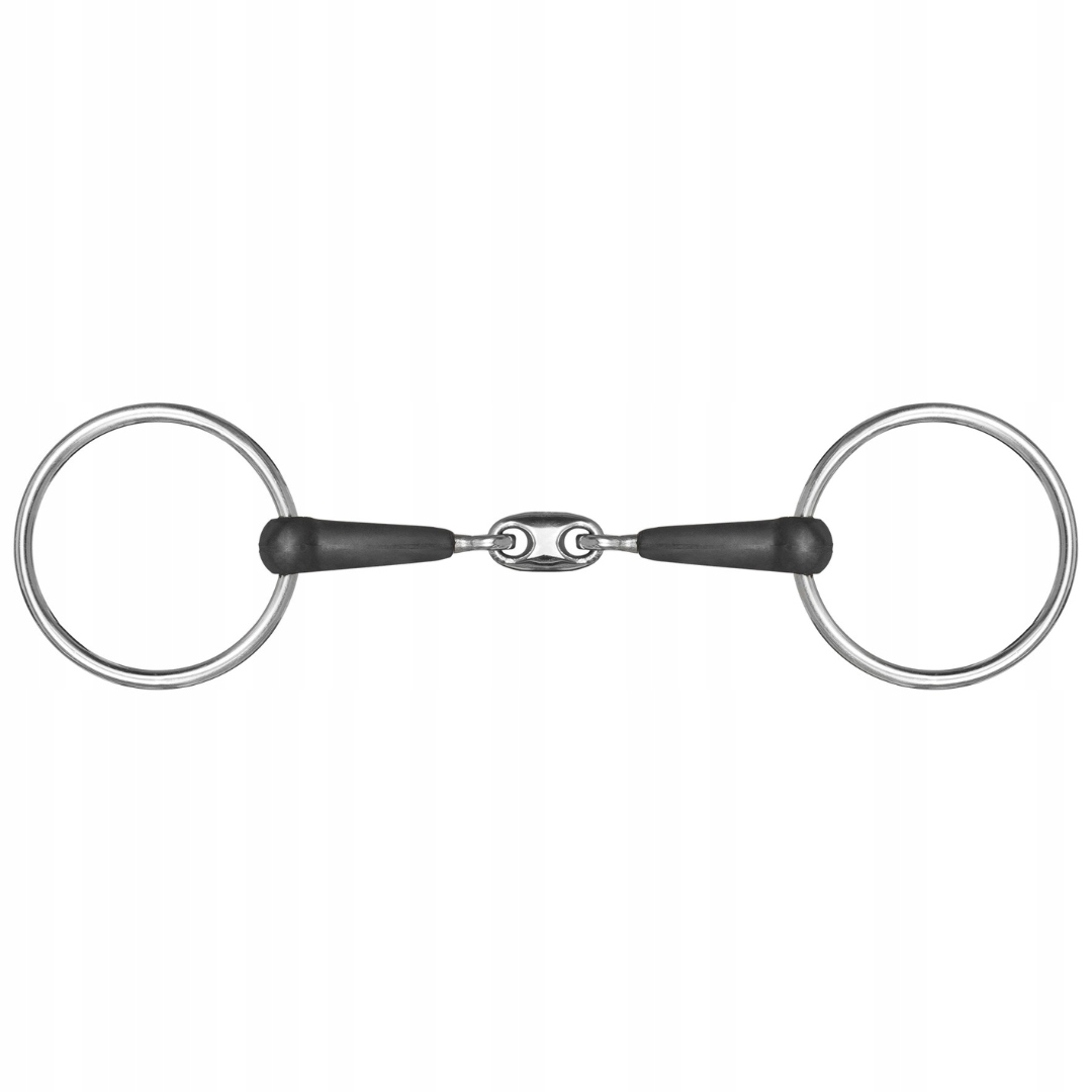 Wędzidło klasyczne gumowe podwójnie łamane Waldhausen 10,5 cm