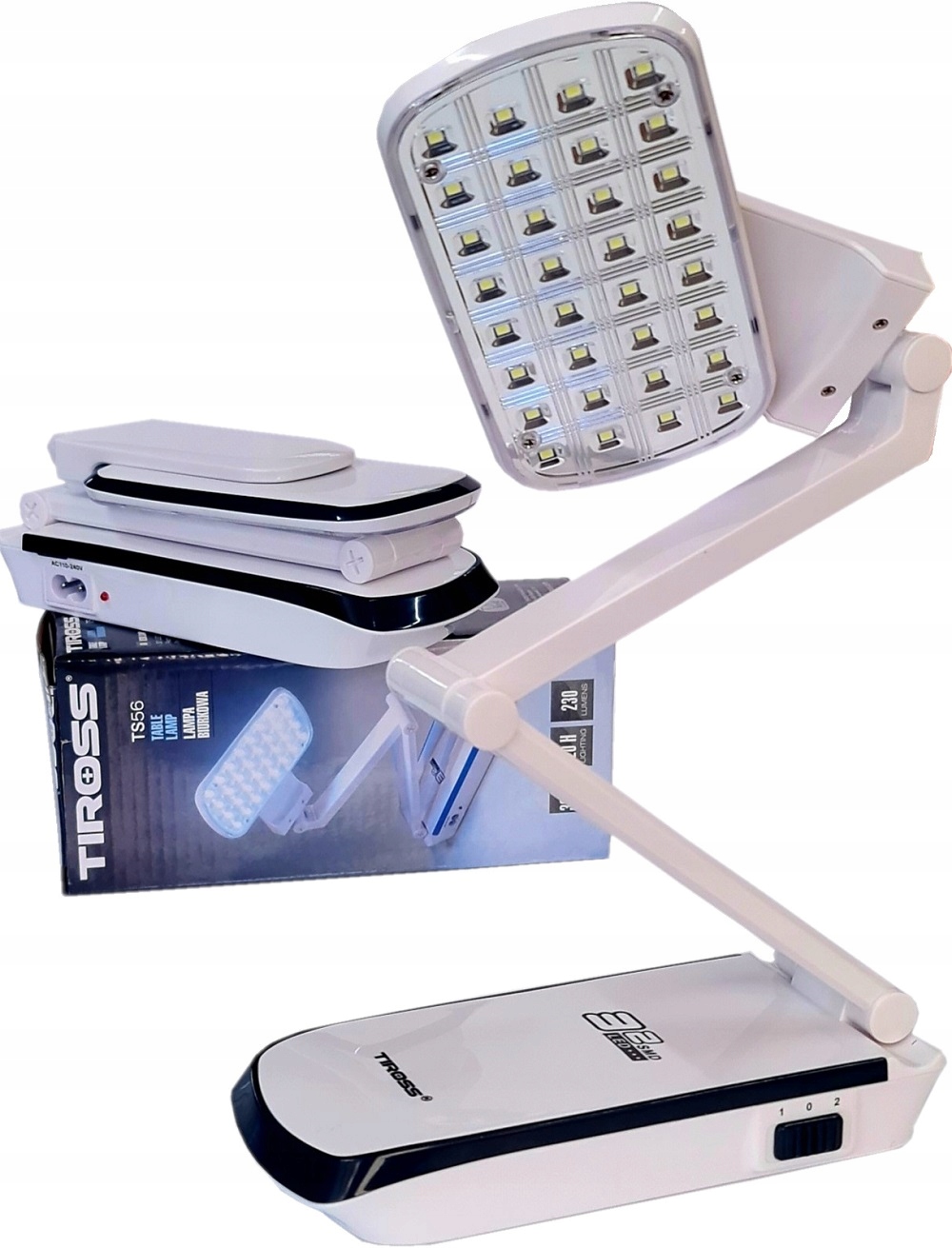 

Lampka Biurkowa Mocna 32 Led Cob Aku Regulowana