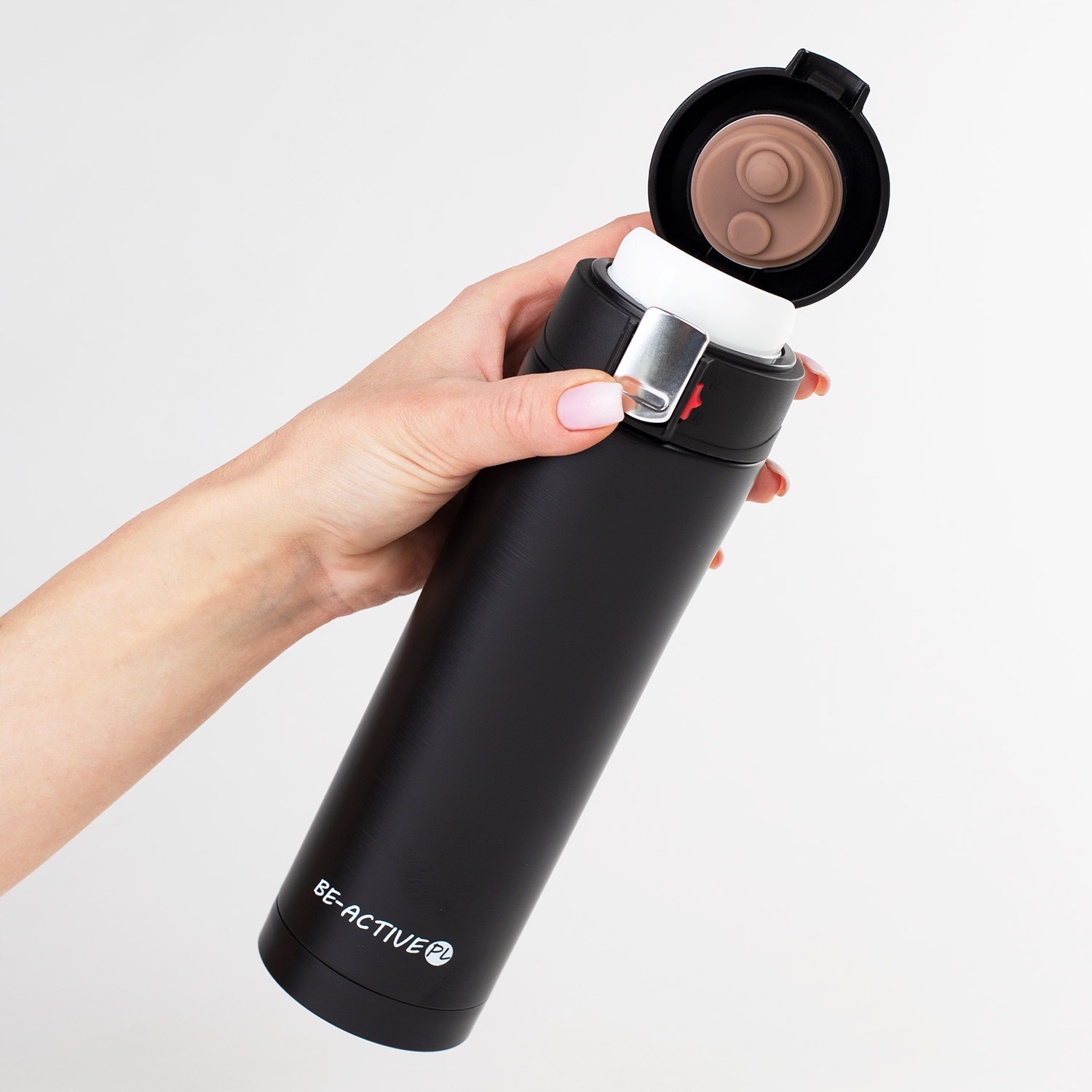 KUBEK TERMICZNY TERMOS NA KAWĘ HERBATĘ NAPÓJ PODRÓŻNY DUŻY 500ML Marka BE-ACTIVE.PL