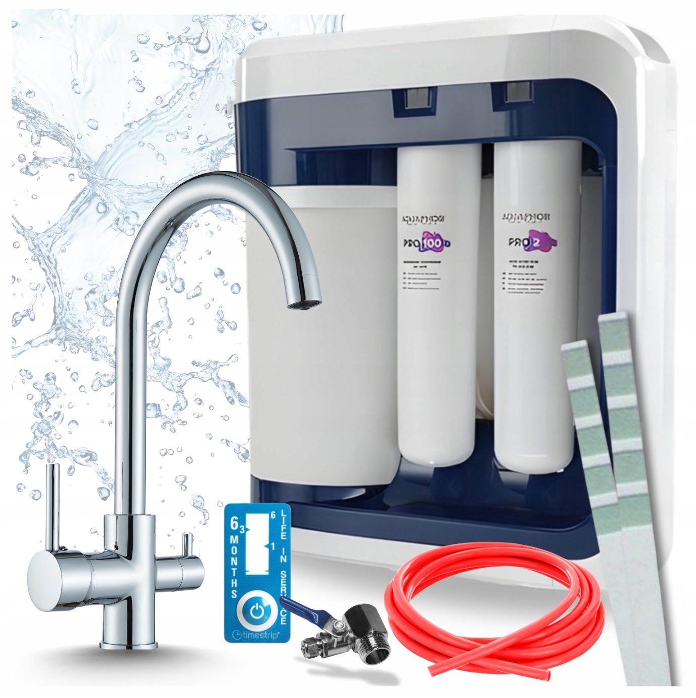 Otočný Kuchynský Kohútik Chróm A Filter Aquaphor Ro 202S Pro S Reverznou Osmózou