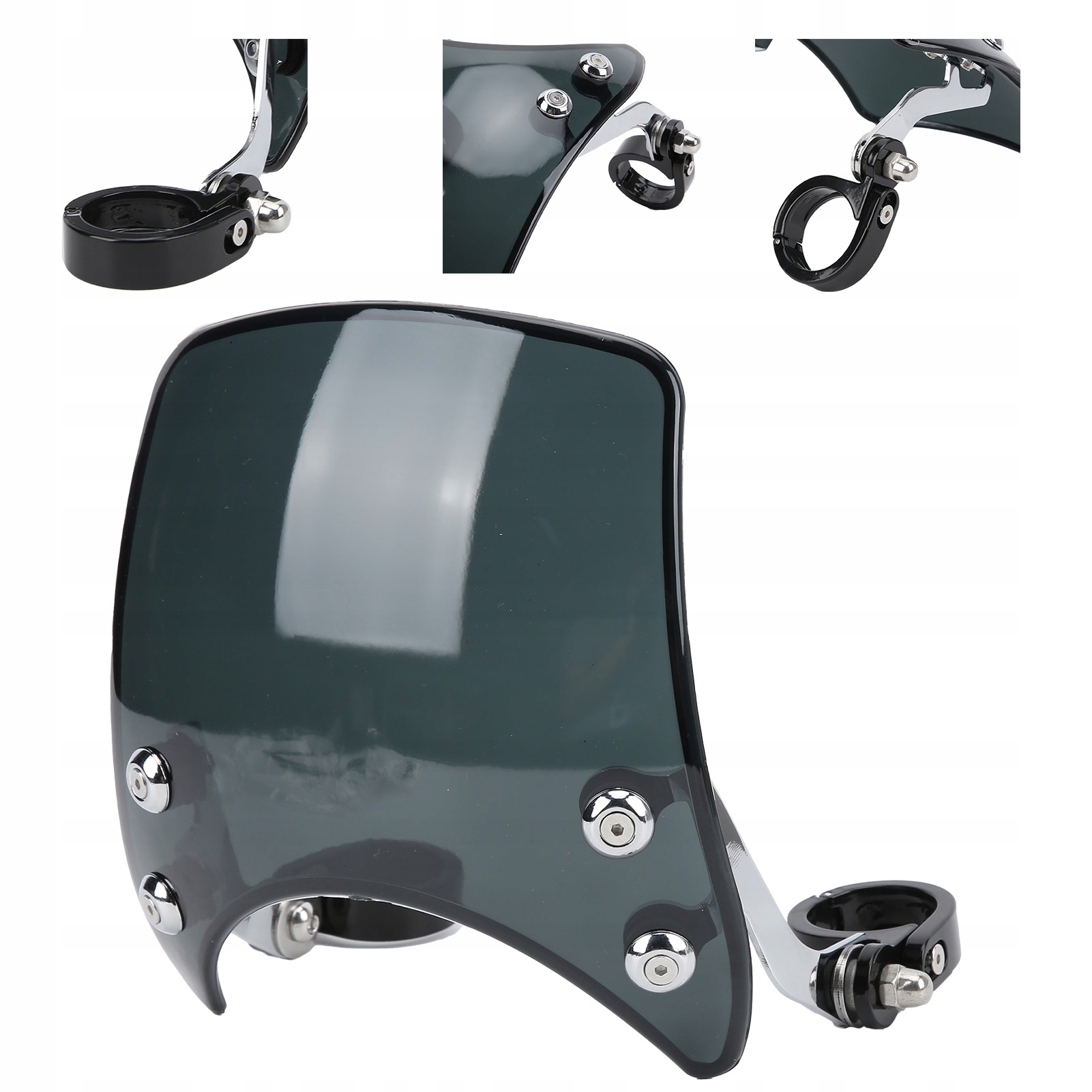 SZYBA OWIEWKA UNIWERSALNA MOTOCYKLOWA UCHWYT KPL Waga produktu z opakowaniem jednostkowym 0.1 kg