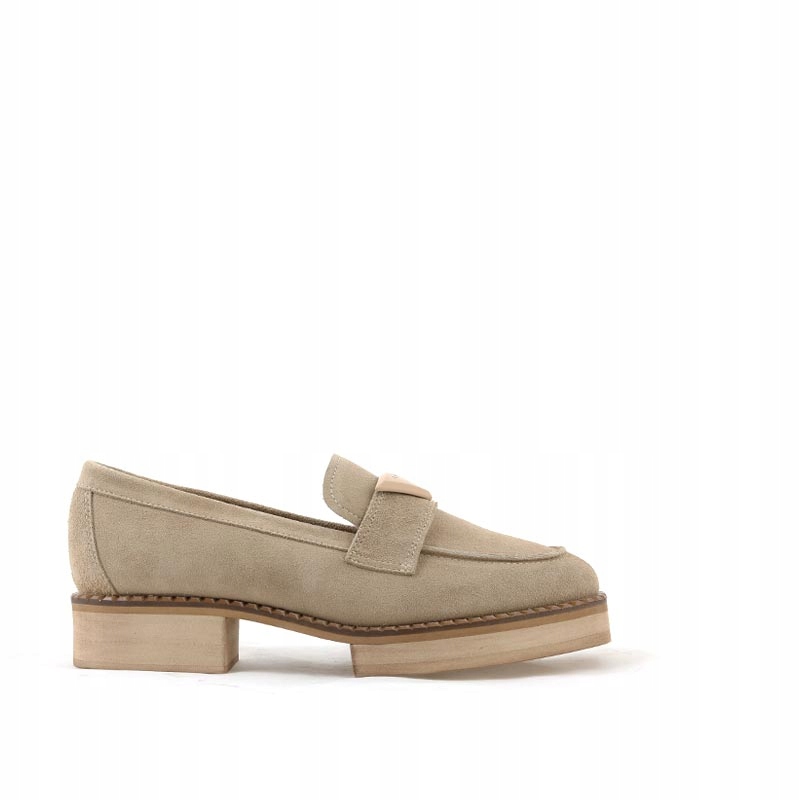 Polobotky mokasíny béžové pohodlné velmi lehké dámské lehké boty Karino 39