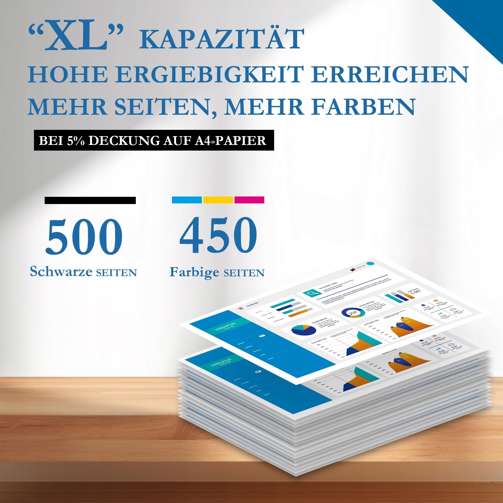 PAEOLOS T1285 Zestaw Tuszy Kompatybilnych Epson SX235W SX125 SX130 BX305F — miniatura 3