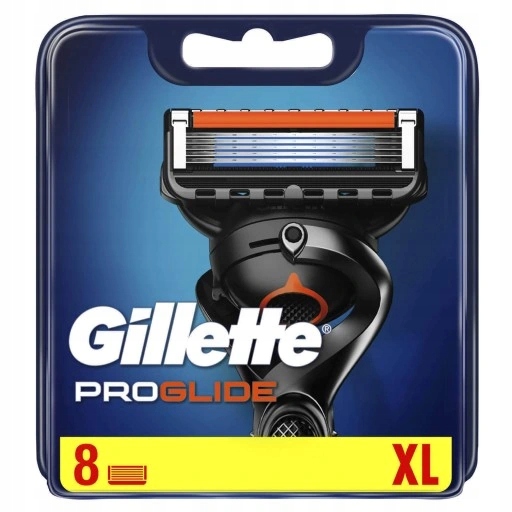 

8x Gillette Fusion Proglide Wkłady Nożyki Oryginał