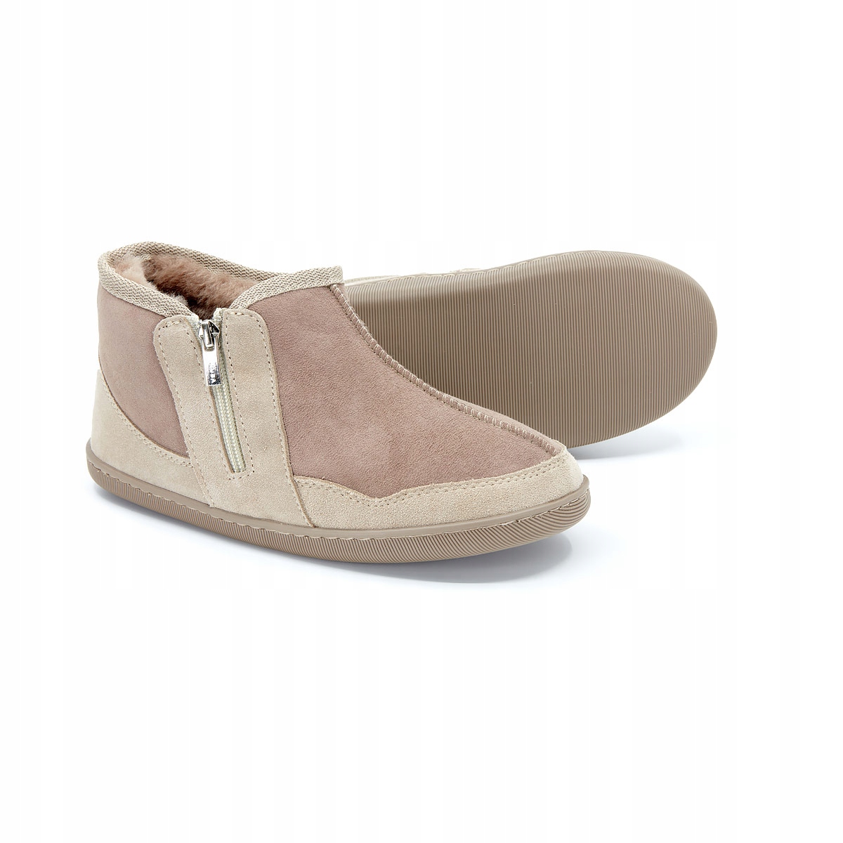 Dámské Pantofle Highlander, vlněné pantofle, teplé Béžové, vel 36