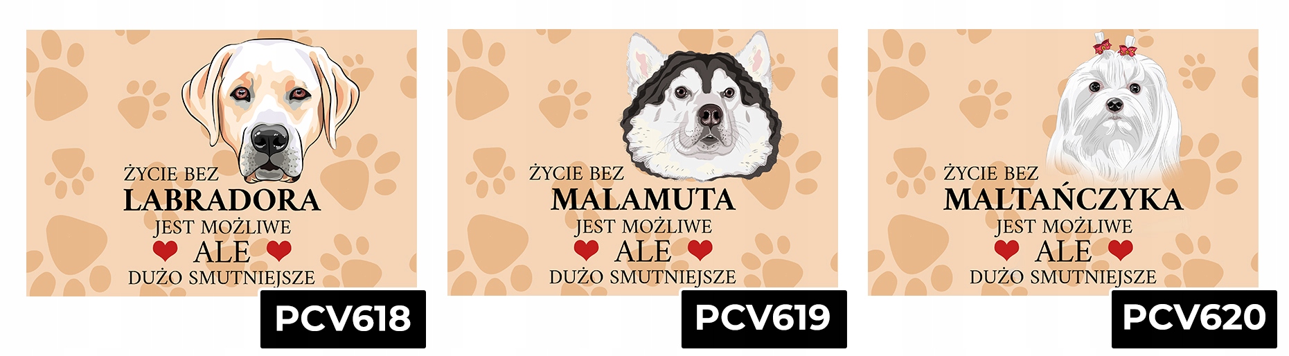 TABLICZKA PCV JASNO BRĄZOWY ŻYCIE BEZ WESTIE JEST MOŻLIWE ALE SMUTNE WZ Sposób montażu przyklejana przykręcana