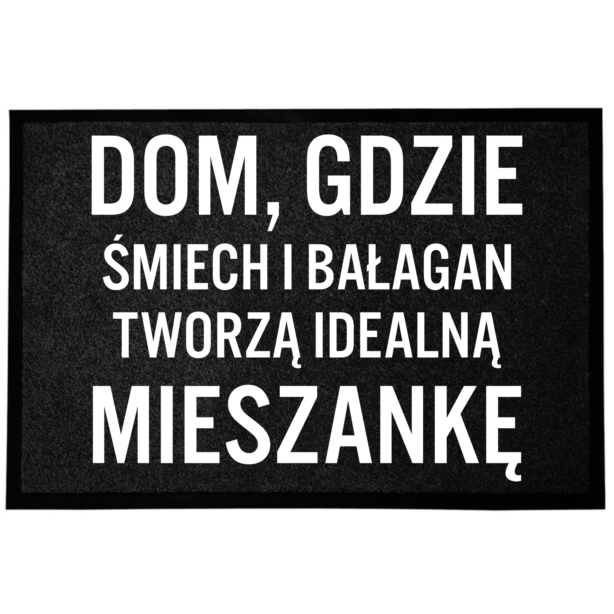 Podlahová Vstupní Rohožka Černá Rodinná Zábavná Ideální Směs